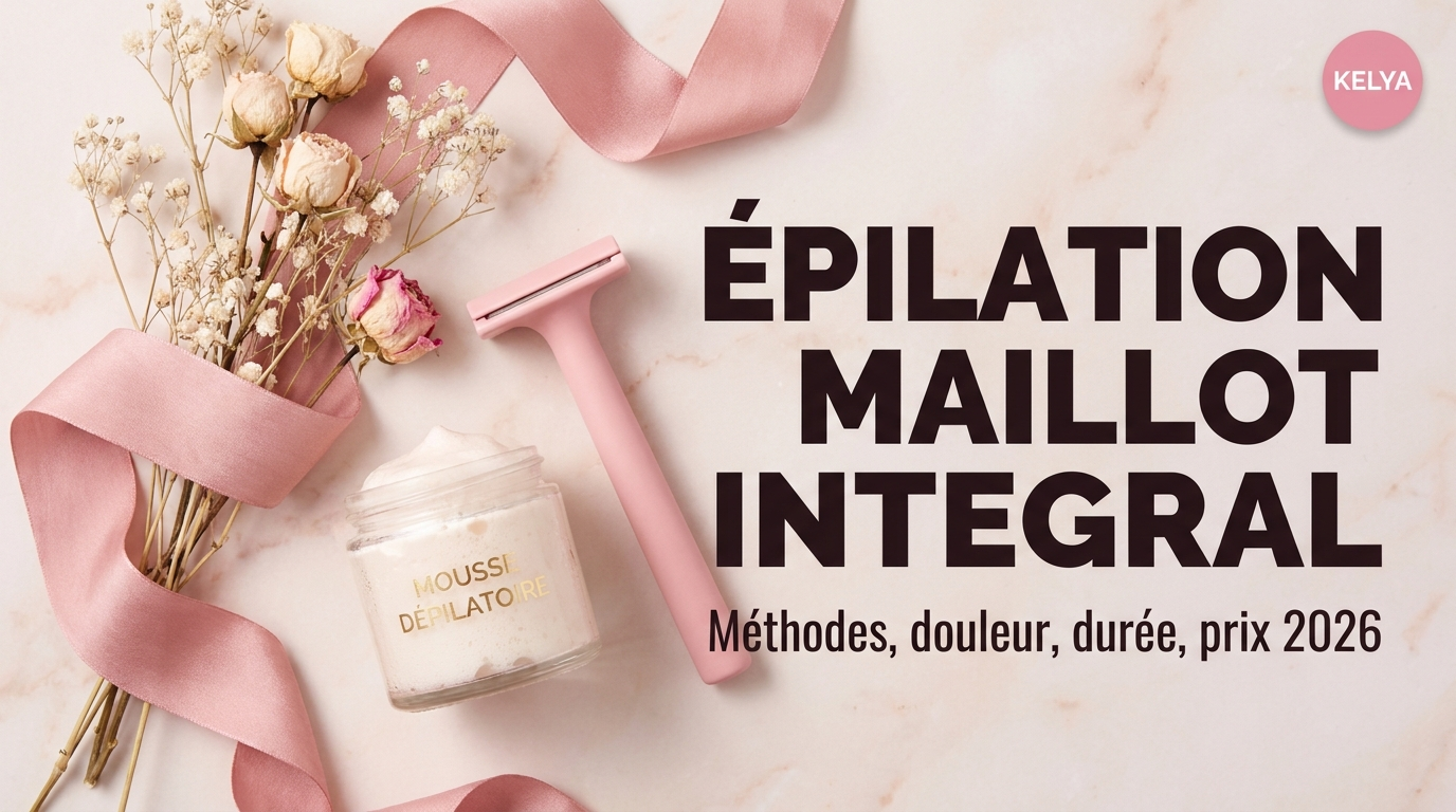 Épilation maillot intégral : guide complet Kelya® 2026 — méthodes, douleur, durée, prix