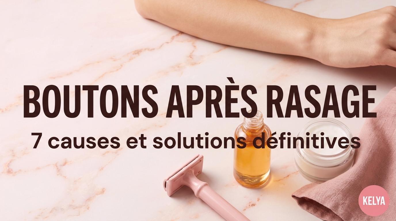 Boutons après rasage : 7 causes et solutions définitives — guide Kelya® Image