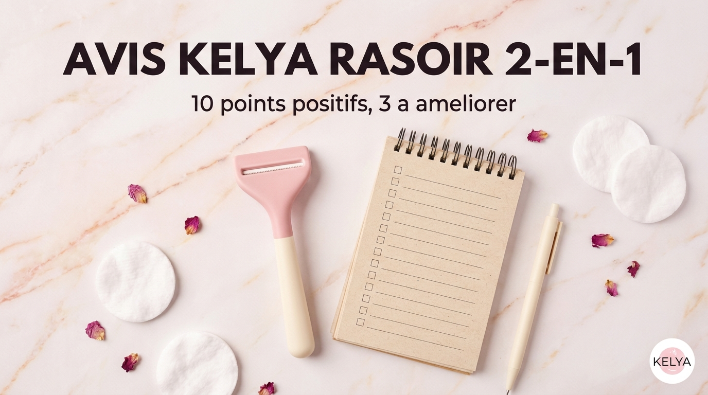 Avis Kelya® rasoir 2-en-1 — test honnête, 10 points positifs et 3 à améliorer