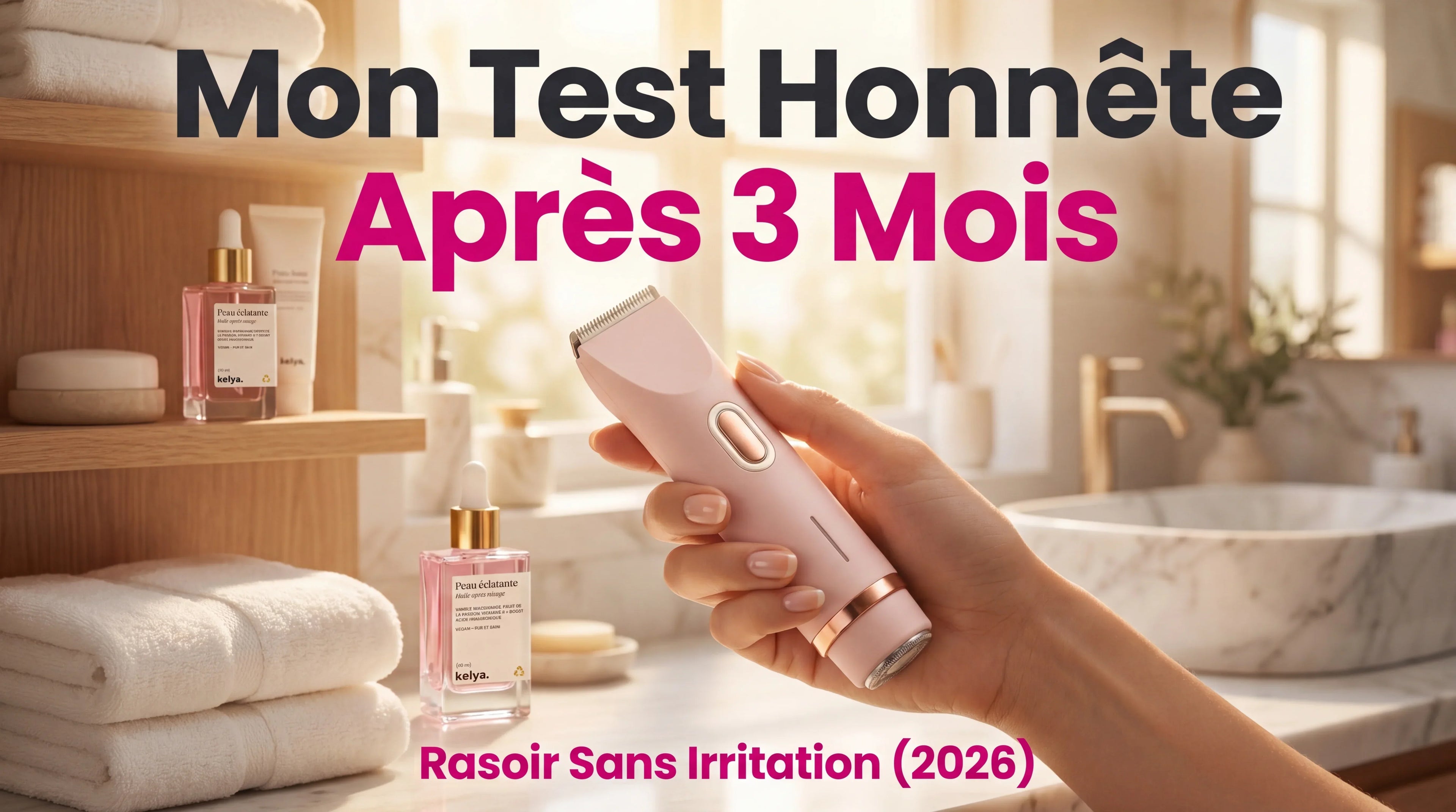Test du rasoir sans irritation Kelya après 3 mois d'utilisation Image