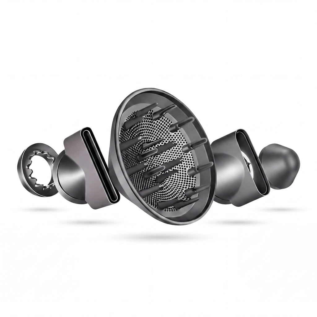 Pack 5 embouts AirPro™ — accessoires officiels Kelya® pour sèche-cheveux