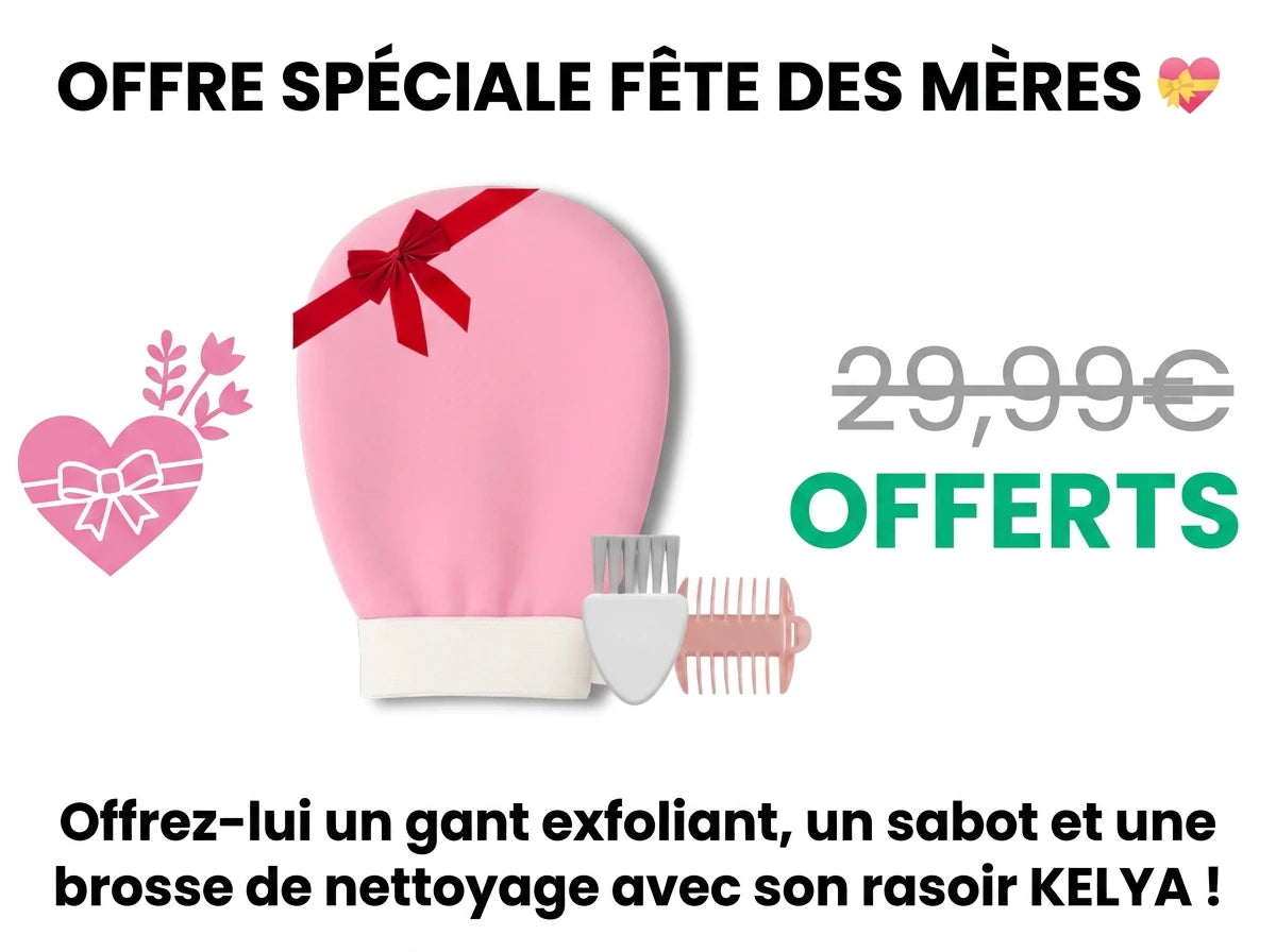 Offre fête des mères Kelya : gant exfoliant, sabot et brosse offerts (29,99€) Image
