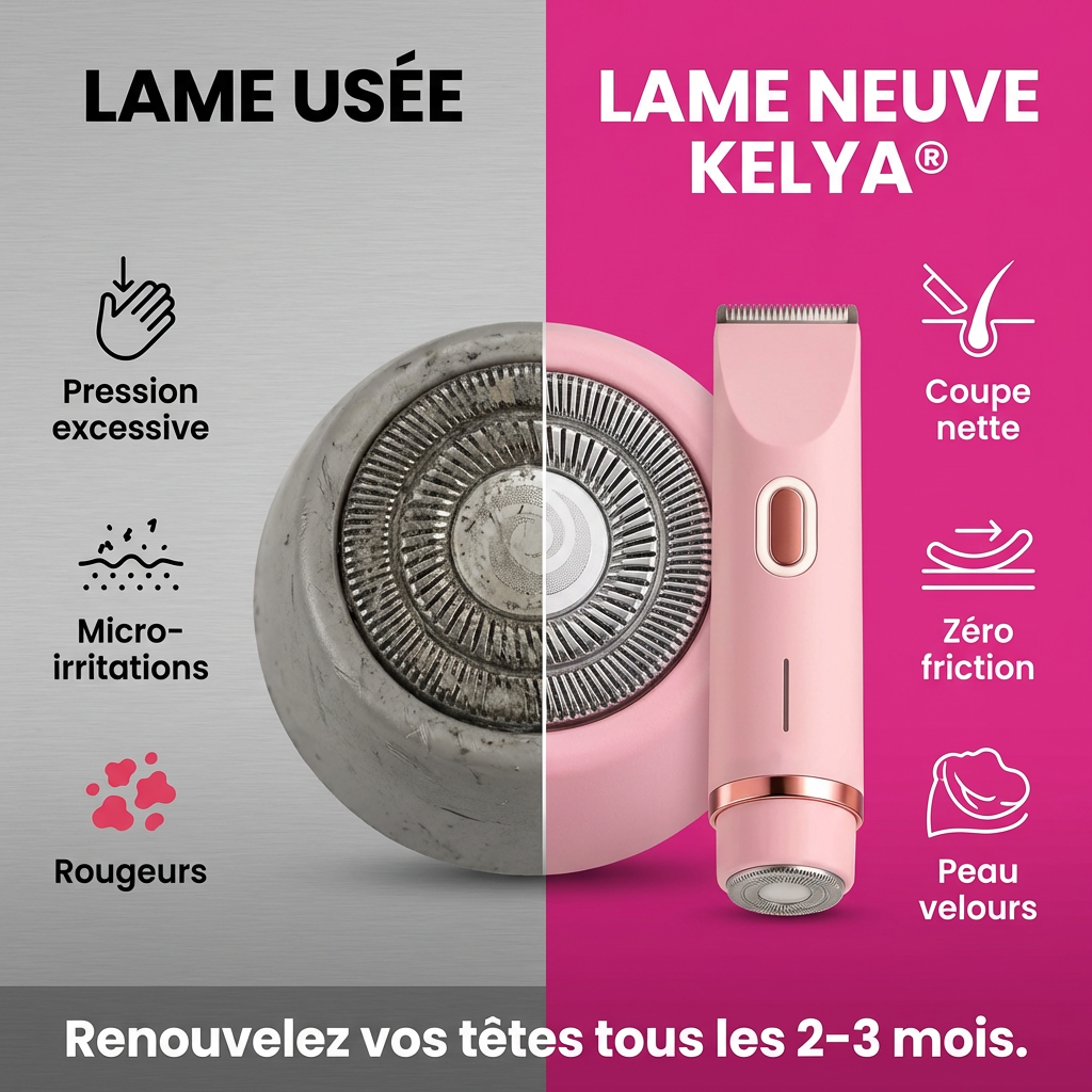 Kelya® official replacement heads in various colors, showcasing the design and features for optimal use.