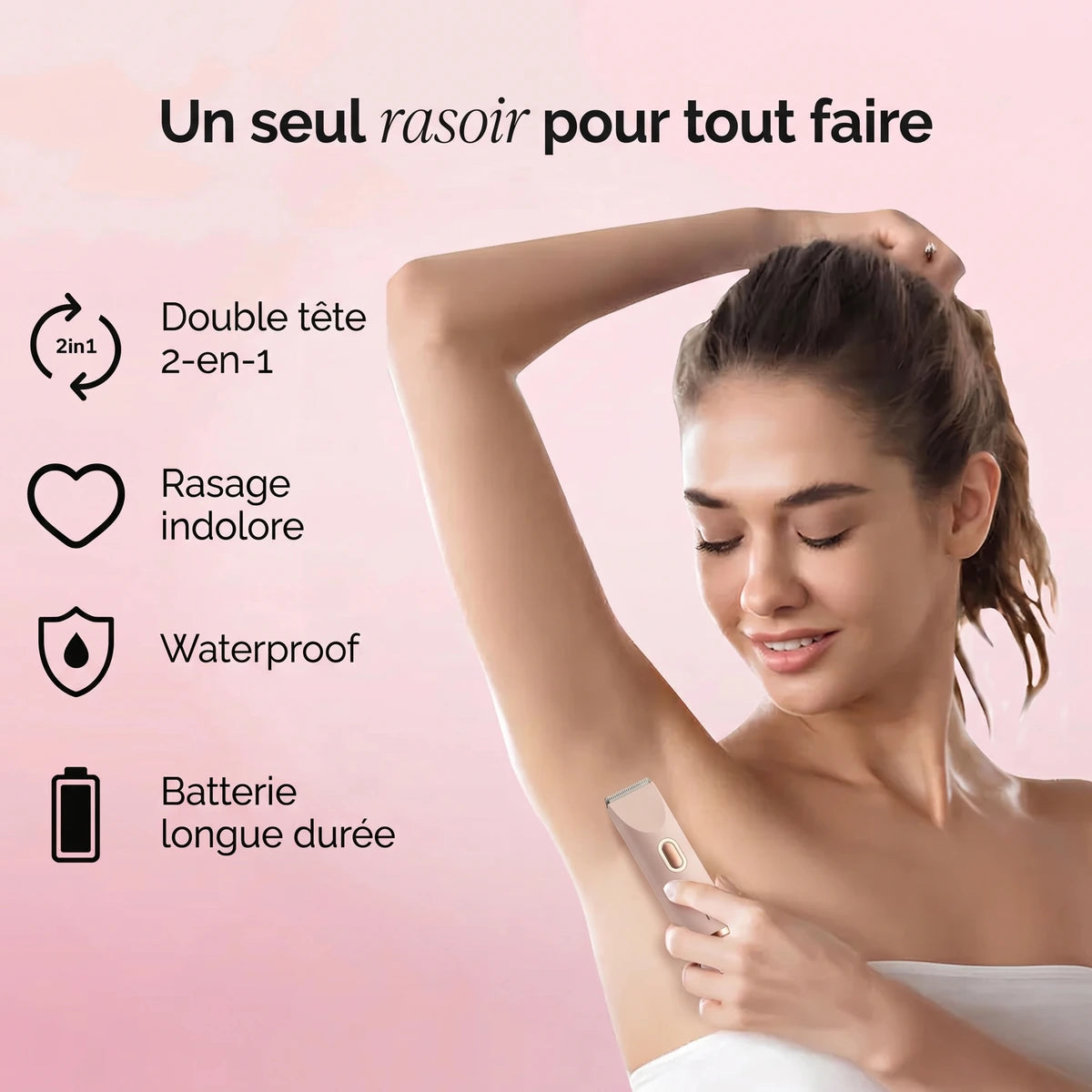 Mode d'emploi du rasoir Kelya en 3 étapes