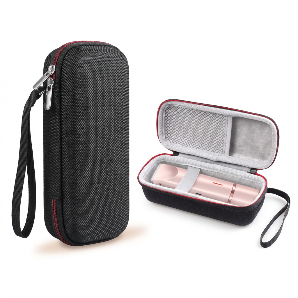 Étui de transport Kelya® en tissu doux, conçu pour protéger et transporter facilement vos accessoires ou appareils.